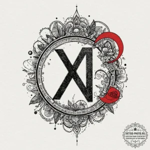 Tattoo design a custom roman numeral date rep... - эскиз тату (№1752175191_0, 10.07.2025 19:19) — tattoo-photo.ru