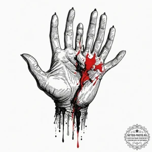 Tattoo design a detailed depiction of callous... - эскиз тату (№1752175866_0, 10.07.2025 19:31) — tattoo-photo.ru