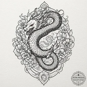 Tattoo design a zodiac sign with a background... - эскиз тату (№1752176878_0, 10.07.2025 19:47) — tattoo-photo.ru
