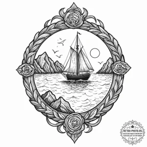 Tattoo design a heavy, textured rock surface,... - эскиз тату (№1752176961_0, 10.07.2025 19:49) — tattoo-photo.ru