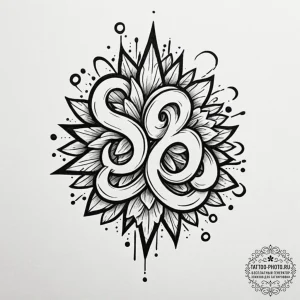 3d (effect), tattoo drawing outline, new scho... - эскиз тату (№1752177968_0, 10.07.2025 20:06) — tattoo-photo.ru
