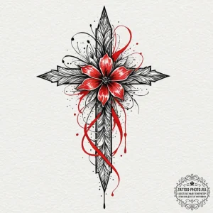 рісђсѓрїрїр° 11: symbolic flora (сѓрёрјрірѕр»... - эскиз тату (№1752179140_0, 10.07.2025 20:25) — tattoo-photo.ru