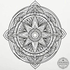 Linework tattoo of the jedi order symbol, cle... - эскиз тату (№1752179557_0, 10.07.2025 20:32) — tattoo-photo.ru