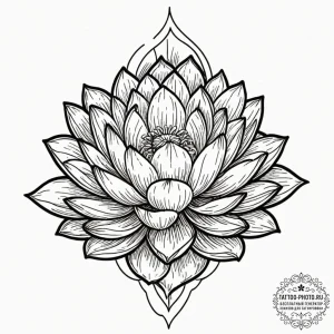 Tattoo design a stylized "respawn" symbol eme... - эскиз тату (№1752180650_0, 10.07.2025 20:50) — tattoo-photo.ru