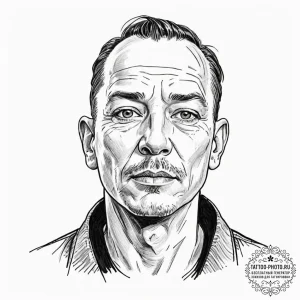 134. a trash polka sketch of zorg, with his d... - эскиз тату (№1752186012_0, 10.07.2025 22:20) — tattoo-photo.ru