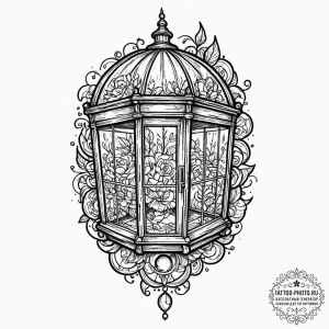 A sketch of the glass cage from you,, tattoo... - эскиз тату (№1752186269_0, 10.07.2025 22:24) — tattoo-photo.ru