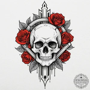 Tattoo sketch a roman fasces symbol for stren... - эскиз тату (№1752188795_0, 10.07.2025 23:06) — tattoo-photo.ru