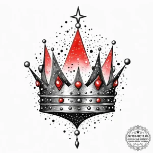 Tattoo sketch a crown made of celestial stars... - эскиз тату (№1752189885_0, 10.07.2025 23:24) — tattoo-photo.ru