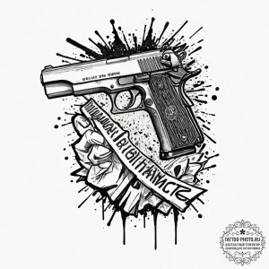 A trash polka sketch of bullet tooth tony fro... - эскиз тату (№1752192324_0, 11.07.2025 00:05) — tattoo-photo.ru