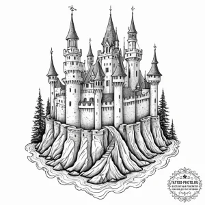 Tattoo sketch an abstract representation of a... - эскиз тату (№1752193579_0, 11.07.2025 00:26) — tattoo-photo.ru