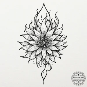 Tattoo sketch a plant whose flowers are tiny,... - эскиз тату (№1752193996_0, 11.07.2025 00:33) — tattoo-photo.ru