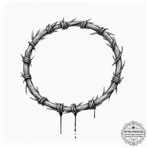 Tattoo sketch a single, strong strand of barb... - эскиз тату (№1752198513_0, 11.07.2025 01:48) — tattoo-photo.ru