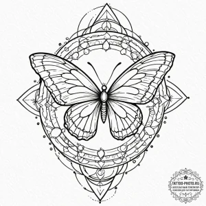 Tattoo sketch a planetary nebula (the remnant... - эскиз тату (№1752205099_0, 11.07.2025 03:38) — tattoo-photo.ru