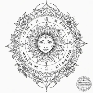 Tattoo design a realistic botanical illustrat... - эскиз тату (№1752206859_0, 11.07.2025 04:07) — tattoo-photo.ru
