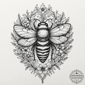 Tattoo sketch a cicada's shell left behind, w... - эскиз тату (№1752207444_0, 11.07.2025 04:17) — tattoo-photo.ru