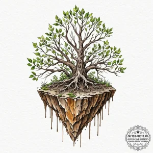 Tattoo sketch a powerful root system that is... - эскиз тату (№1752208281_0, 11.07.2025 04:31) — tattoo-photo.ru