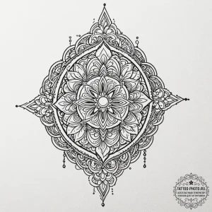 Tattoo design a small, unique motif that hold... - эскиз тату (№1752208778_0, 11.07.2025 04:39) — tattoo-photo.ru