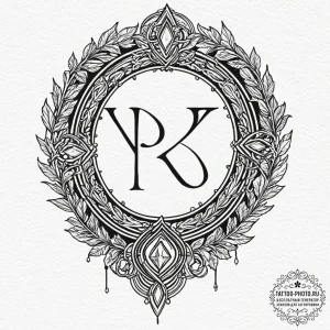 100. tattoo sketch: "bereginya" rune as a gua... - эскиз тату (№1752209434_0, 11.07.2025 04:50) — tattoo-photo.ru