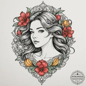 Tattoo sketch a word in a foreign language th... - эскиз тату (№1752209518_0, 11.07.2025 04:51) — tattoo-photo.ru