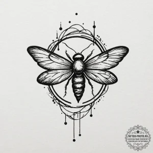 The firefly symbol from the last of us, tatto... - эскиз тату (№1752211620_0, 11.07.2025 05:27) — tattoo-photo.ru