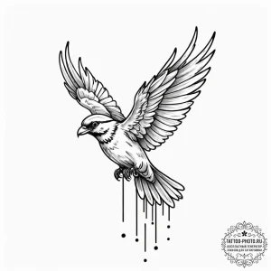 Tattoo sketch an abstract representation of "... - эскиз тату (№1752215673_0, 11.07.2025 06:34) — tattoo-photo.ru