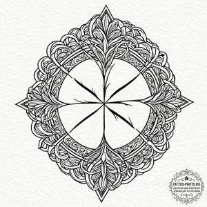 69. tattoo design: a "alatyr" rune appearing... - эскиз тату (№1752217433_0, 11.07.2025 07:03) — tattoo-photo.ru
