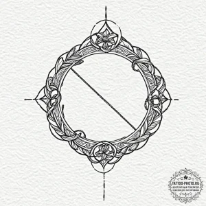 Tattoo design a small, clean cancer glyph wit... - эскиз тату (№1752218522_0, 11.07.2025 07:22) — tattoo-photo.ru