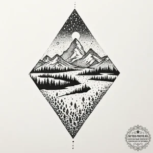 Tattoo sketch a visual representation of a "g... - эскиз тату (№1752218690_0, 11.07.2025 07:24) — tattoo-photo.ru