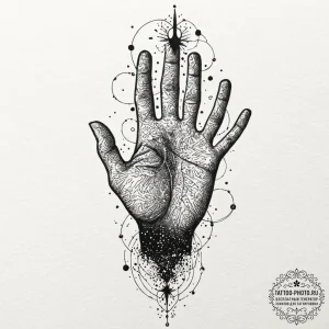 Tattoo sketch a human silhouette filled with... - эскиз тату (№1752220281_0, 11.07.2025 07:51) — tattoo-photo.ru