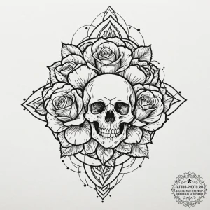 Tattoo design a chaotic explosion of black in... - эскиз тату (№1752220450_0, 11.07.2025 07:54) — tattoo-photo.ru