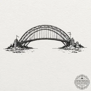 A watercolor tattoo of the bifrost bridge, a... - эскиз тату (№1752220883_0, 11.07.2025 08:01) — tattoo-photo.ru