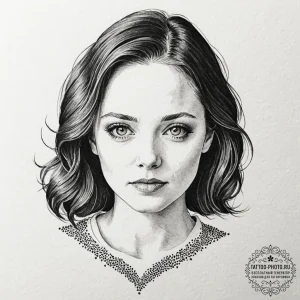 A watercolor sketch of clarice starling, dete... - эскиз тату (№1752221964_0, 11.07.2025 08:19) — tattoo-photo.ru
