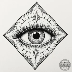 Tattoo sketch a human eye, with the iris bein... - эскиз тату (№1752222198_0, 11.07.2025 08:23) — tattoo-photo.ru