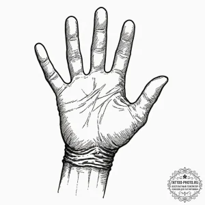 A sketch of the self-destruct wrist gauntlet.... - эскиз тату (№1752224923_0, 11.07.2025 09:08) — tattoo-photo.ru