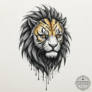 A watercolor tattoo of the predator's shimmer... - эскиз тату (№1752231472_0, 11.07.2025 10:57) — tattoo-photo.ru