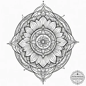 Love, artistic tattoo sketch, on a clean whit... - эскиз тату (№1752231799_0, 11.07.2025 11:03) — tattoo-photo.ru