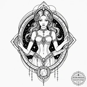 Tattoo design a puppet whose strings are not... - эскиз тату (№1752242920_0, 11.07.2025 14:08) — tattoo-photo.ru