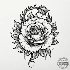 Tattoo sketch an uroboros serpent with a body... - эскиз тату (№1752248522_0, 11.07.2025 15:42) — tattoo-photo.ru