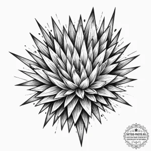 Tattoo design a geometric interpretation of a... - эскиз тату (№1752252611_0, 11.07.2025 16:50) — tattoo-photo.ru