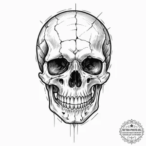 122. a linework tattoo of the t-800 endoskele... - эскиз тату (№1752252946_0, 11.07.2025 16:55) — tattoo-photo.ru