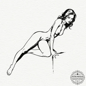 Tattoo sketch a single, powerful push-up silh... - эскиз тату (№1752253542_0, 11.07.2025 17:05) — tattoo-photo.ru