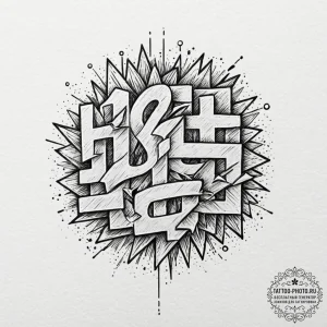 Tattoo sketch a pixelated score counter with... - эскиз тату (№1752255719_0, 11.07.2025 17:41) — tattoo-photo.ru