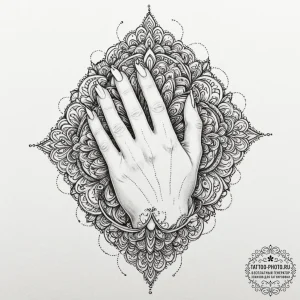 A shot of a person's hands, worn and callouse... - эскиз тату (№1752256723_0, 11.07.2025 17:58) — tattoo-photo.ru