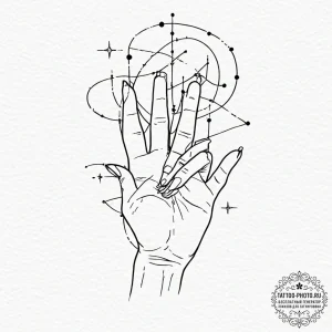 Tattoo sketch a human silhouette filled with... - эскиз тату (№1752259238_0, 11.07.2025 18:40) — tattoo-photo.ru