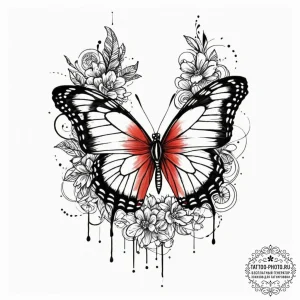 Butterfly, tattoo flash sheet design, rough s... - эскиз тату (№1752260159_0, 11.07.2025 18:55) — tattoo-photo.ru