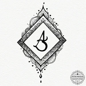 The alchemical symbol for sulfur, tattoo draw... - эскиз тату (№1752261922_0, 11.07.2025 19:25) — tattoo-photo.ru