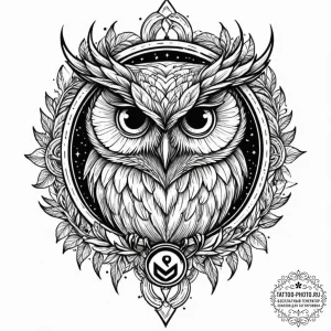 147. tattoo design: a "veda" rune with a subt... - эскиз тату (№1752263766_0, 11.07.2025 19:56) — tattoo-photo.ru