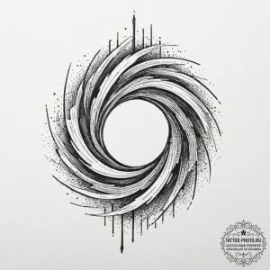 Tattoo sketch a glowing data stream forming a... - эскиз тату (№1752267542_0, 11.07.2025 20:59) — tattoo-photo.ru