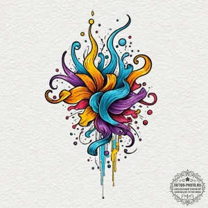 Tattoo sketch a delicate, transparent curtain... - эскиз тату (№1752269965_0, 11.07.2025 21:39) — tattoo-photo.ru