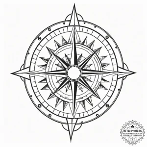 Tattoo design a minimalist symbol of a target... - эскиз тату (№1752275162_0, 11.07.2025 23:06) — tattoo-photo.ru